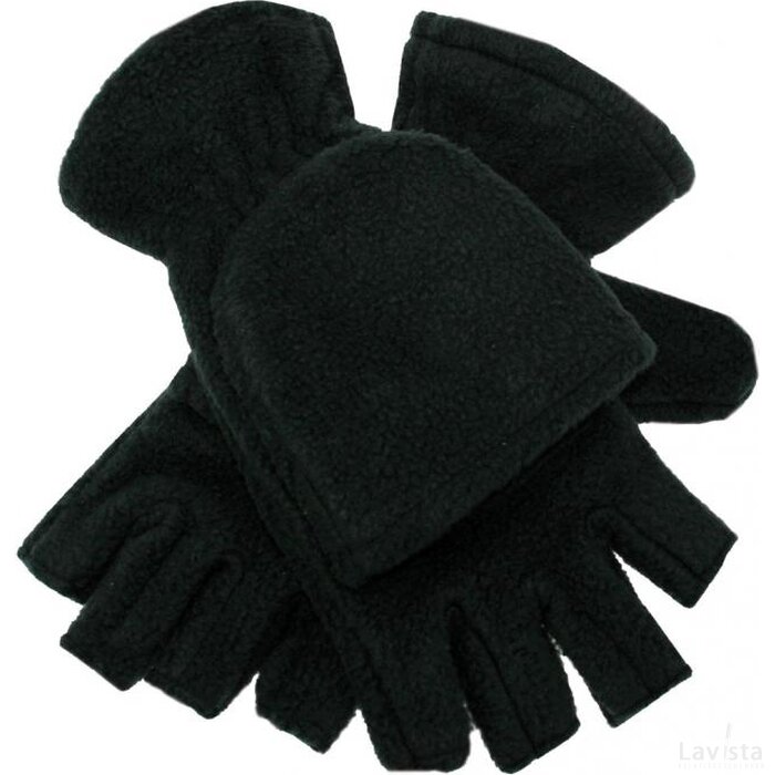 Half-vinger Handschoenen 280 Gr/m2 Zwart