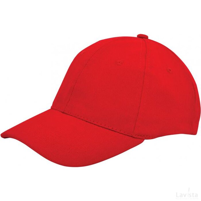 Brushed Twill Cap Rood