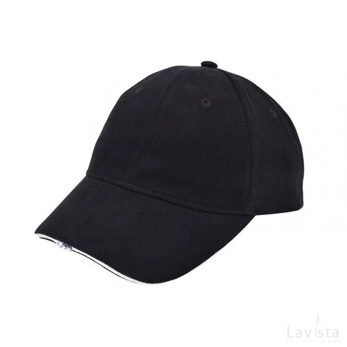 Heavy Brushed Cap Met Ledverlichting Zwart